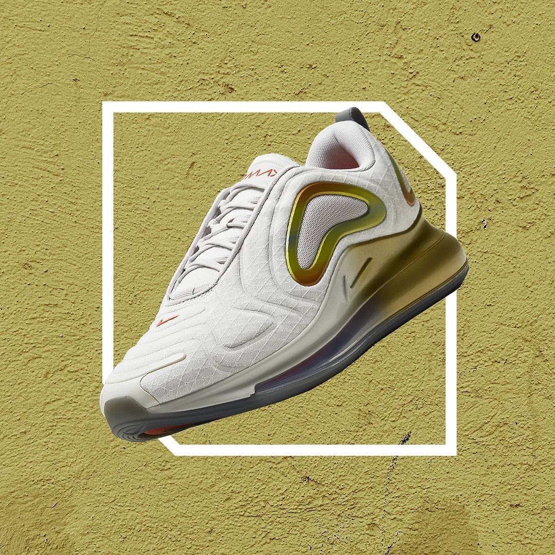 AW LAB Singapore 👟 - [Repost] For aspiring astronauts or just the fashionable, these Nike Air Max 720 brings space-age chic to the masses with a white and gold colourway that would fit in with anythin...