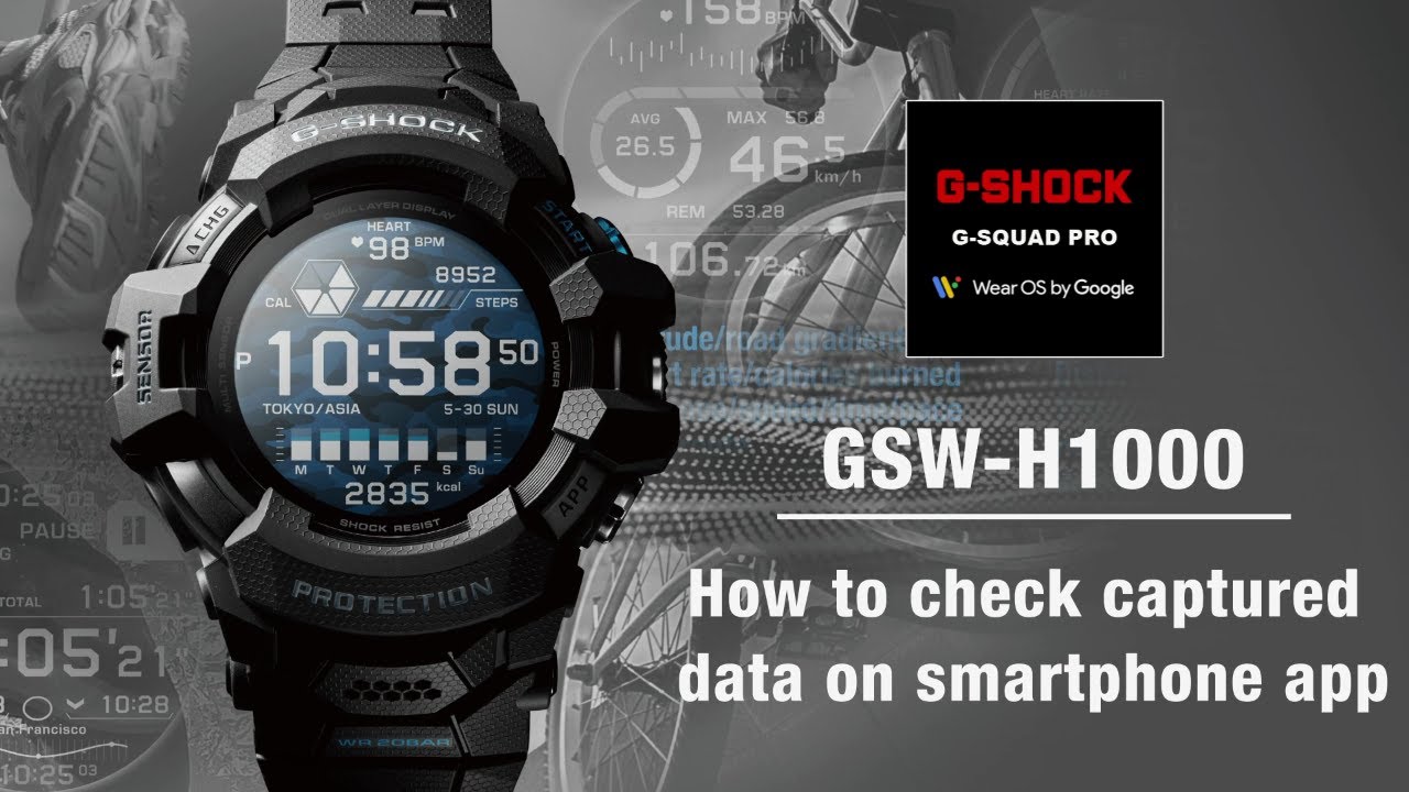 Tips Vol.06: How to check captured data on smartphone app | CASIO G-SHOCK GSW-H1000