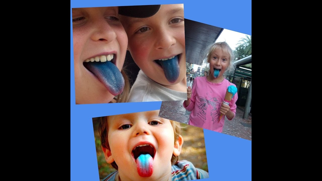 Голубое и синее мороженое