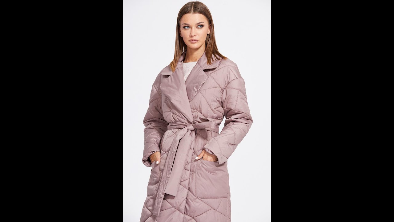 Пальто бренда Eola, модель 2077 розовый