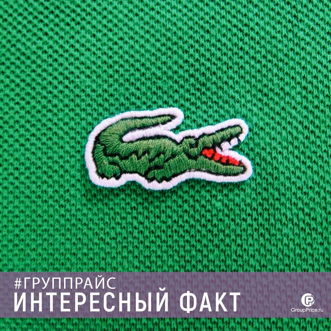 Интернет-магазин Groupprice - Знаете ли Вы, что...
⠀⠀⠀⠀⠀⠀⠀⠀⠀
вышивка в виде крокодила фирмы Lacoste считается первым в мире фирменным логотипом? 😲
⠀⠀⠀⠀⠀⠀⠀⠀⠀
Этот логотип был придуман в начале ХХ века...
