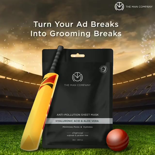 The Man Company - Ad breaks go in a jiffy. Thankfully you will take only that long to apply the Charcoal Sheet Mask.
#themancompany #GentlemanInYou #ipl #ipl2020 #adbreak #charcoalsheetmask #charcoalc...