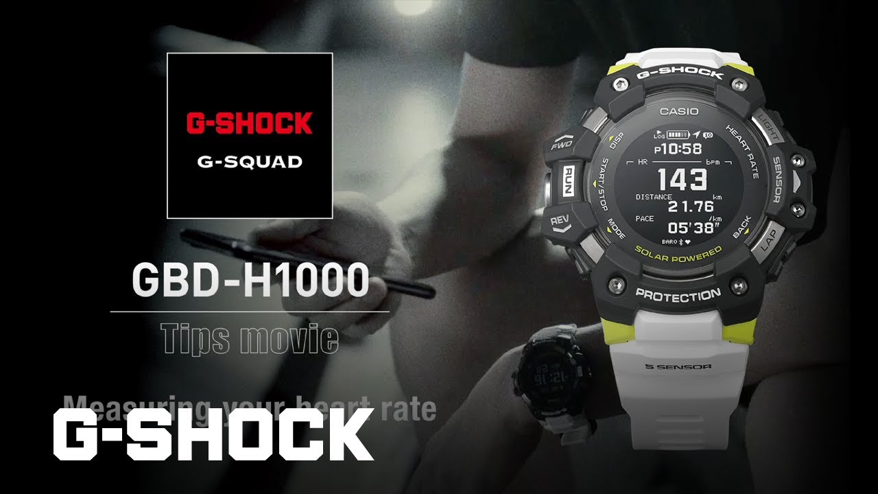 GBD-H1000 Tips movie - Measuring your heart rate: CASIO G-SHOCK