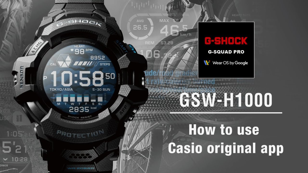 Tips Vol.04: How to use Casio original app | CASIO G-SHOCK GSW-H1000