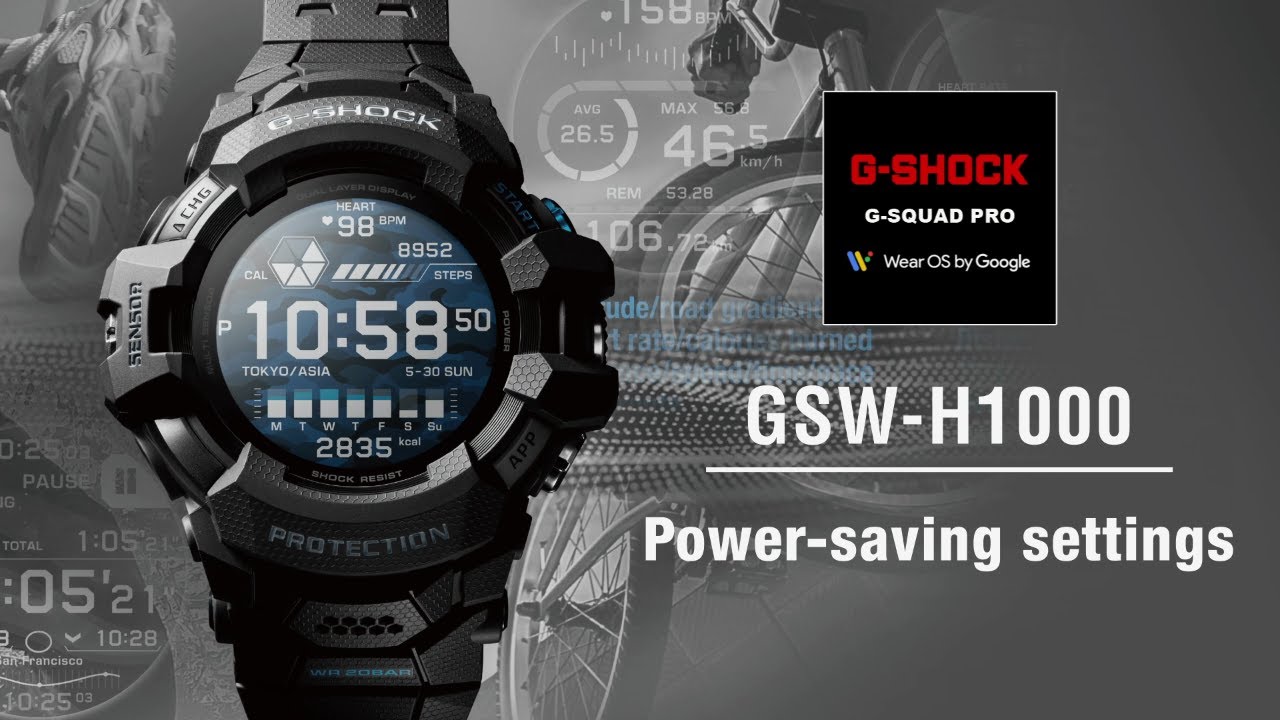 Tips Vol.03: How to use power-saving settings | CASIO G-SHOCK GSW-H1000