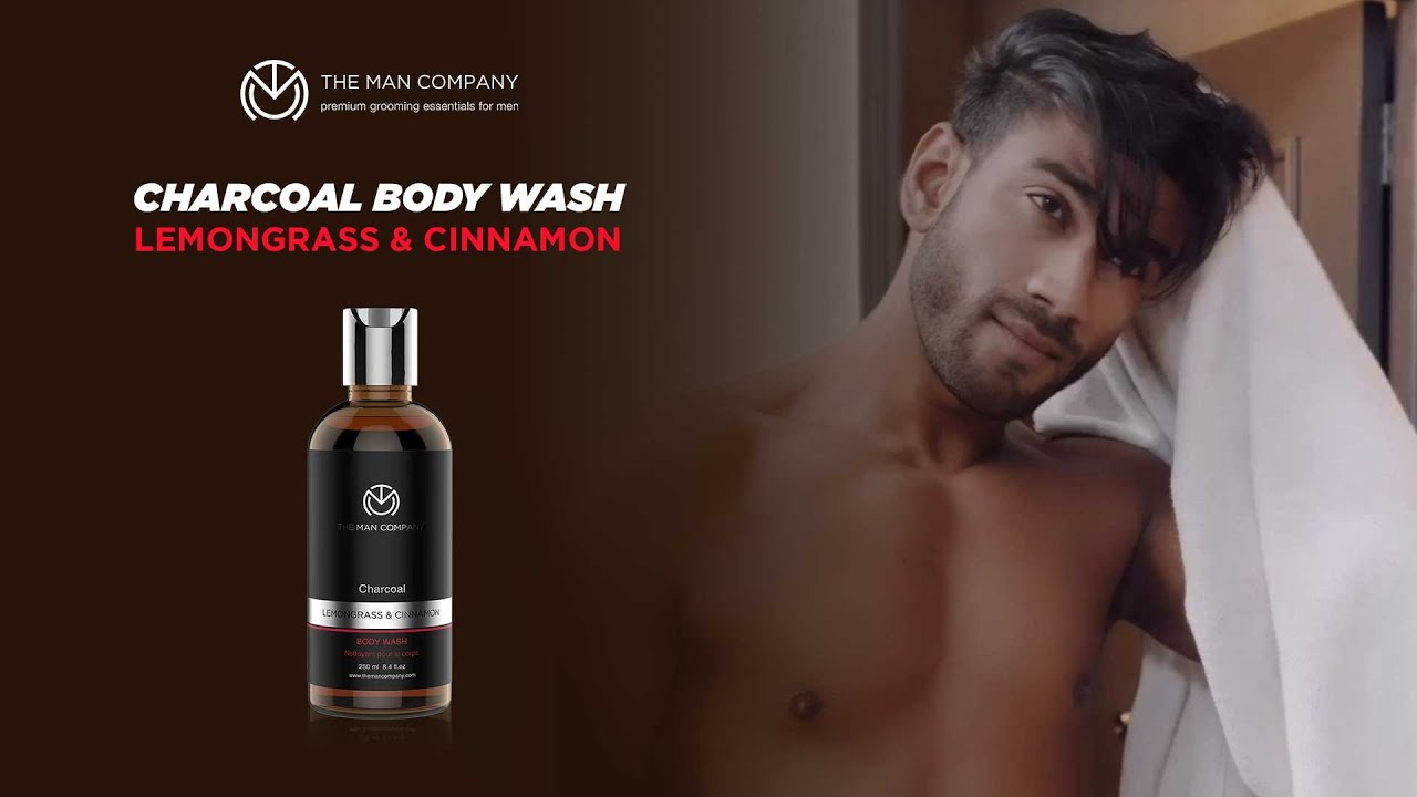 The Man Company Charcoal Body Wash Lemongrass & Cinnamon Ft. Sayan Bakshi | Bodywash for Men