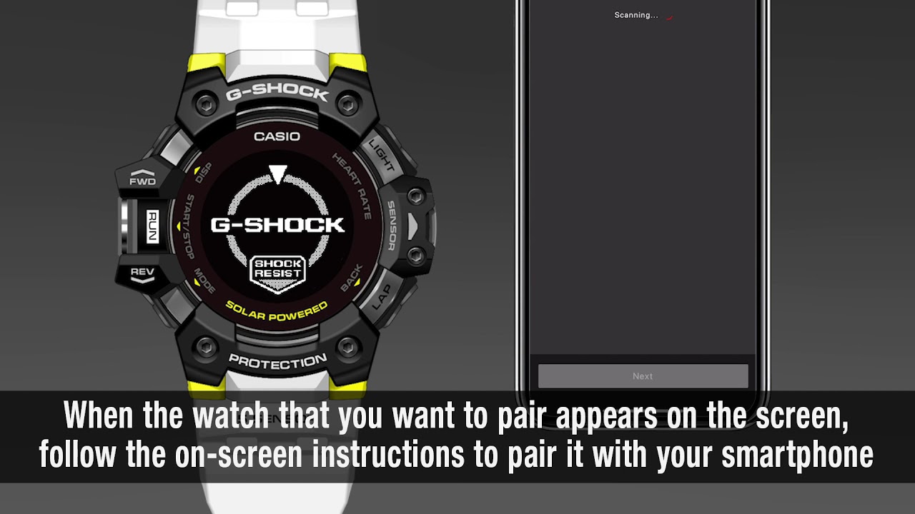 GBD-H1000 Tips movie - How to pair with your smartphone: CASIO G-SHOCK
