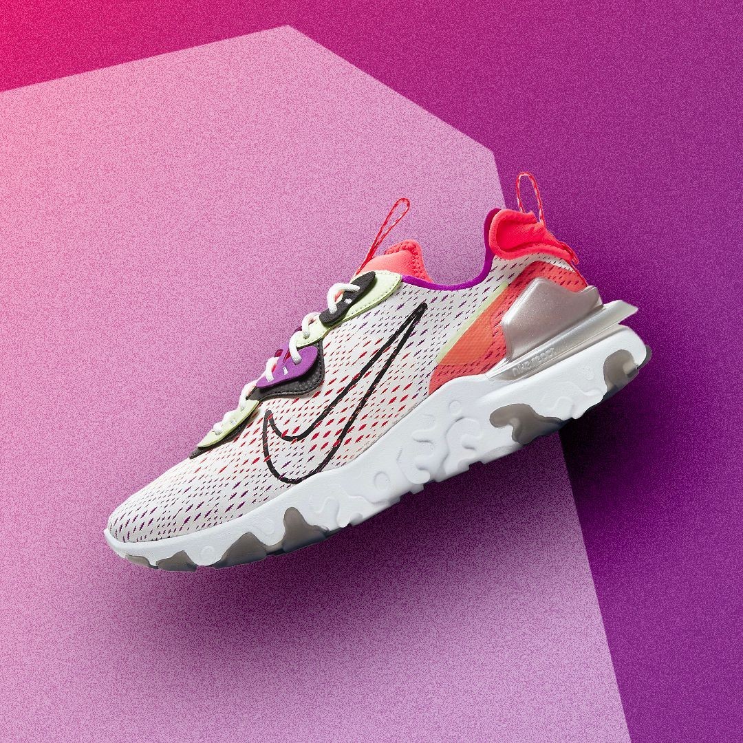AW LAB Singapore 👟 - Techwear fans with a penchant for colour rejoice! Nike's React Vision delicately balances the use of technical materials, a sophisticated layered look, and the Swoosh's React foam...