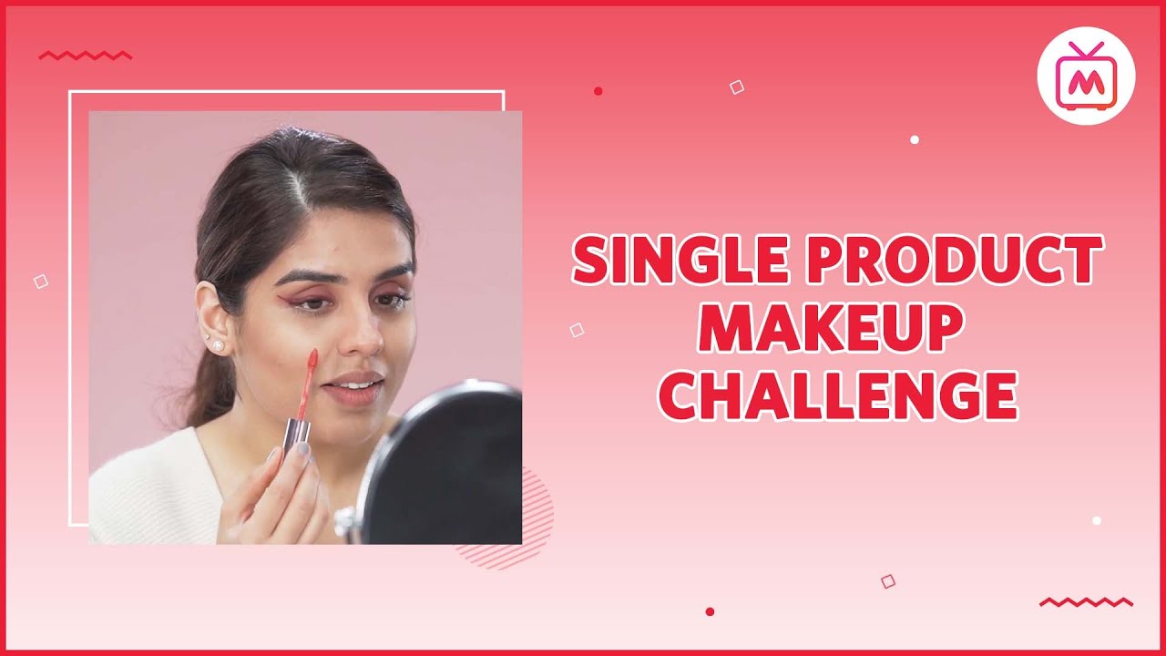 Single Product Makeup Challenge India | Makeup Challenge Using One Product- Myntra Studio
