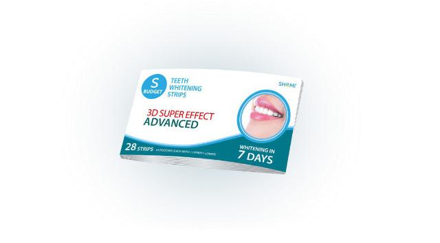 Отбеливающие полоски для зубов SHOMI SBUDGET 3D SUPER EFFECT ADVANСED 7 DAYS