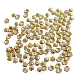  50pcs мини-сплава корпуса бусины для ногтей украшение ремесло золотой 2 мм D7X9